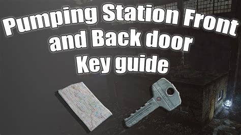 Pumping station back door key tarkov - The RB-OB key (RB-OB) is a Key in Escape from Tarkov. Key to the Federal State Reserve Agency base first barracks' duty officer's room. Required for the quest Inventory Check from Ragman In Jackets In Drawers Pockets and bags of Scavs East barracks on Reserve. Northern end of the eastern building, 2nd floor. One Drawer Intelligence folder on the desk Multiple …